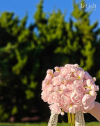Letjolt Ranunculus Artificial Flower Pink Silk Flowers Faux DIY Bouquet for Wedding Engagement Centerpieces Arrangements Bridal Shower Decorations Home Decor 18pcs