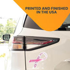 Magnet Me Up Breast Cancer Awareness Pink Mandala Survivor Ribbon Magnet Decal, 3.5x7 Inches, Automotive Magnet for Car Truck SUV, Celebration of Strength, Admiring Survivors, Crafted in USA