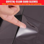 Premium 16-Card Binder 1000+ Card PU Cover Trading Card Album Compatible with MTG TCG Game Cards and Sports Cards Side Loading and Zipper Allow for Easy Collection
