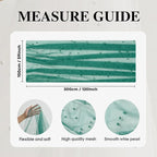 Artoid Mode Pearl Dark Green Gauze Table Runner 59x120 Inch , Seasonal Sheer Kitchen Dining Holiday Wedding Birthday Baby Shower Table Decor for Home Party