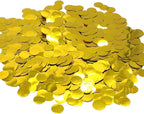 Gold Round Table Foil Confetti Beautiful Metallic Table Confetti Glitter for Fill Balloons, Wedding,Birthday, Party,Festival Decoration(8000PCS)