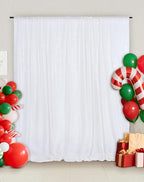 Eternal Beauty White Sequin Backdrop, 7x7 Ft Glitter Background Curtains for Christmas Shimmer Photography Party Wedding Birthday Back Drop Decor