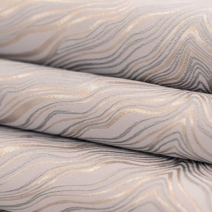 Avigers 12 x 108 Inch Decorative Luxury Abstract Striped Silver Gray Table Runners with Tassels for Home Living Room Bedroom Art Decor Wedding