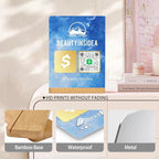 Personalized Custom Metal QR Code Sign Venmo Cashapp Scan to Pay with Stand Instagram Facebook Social Media QR Signs Bar Code QR Plaque Print for Business Salon Beauty Store Restaurant Wifi Sign (Vertical 1)