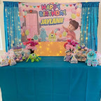 Poise3EHome Turquoise Sequin Backdrop Curtains, 2 Panels Sequin Backdrop, 2FTx8FT Sequin Curtains for Party Wedding Sequence Backdrop