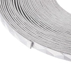 Fashewelry 32.8 Feet 5mm Aluminum Flat Artistic Wire Silver Bendable Metal Craft Wire for Beading for Bezel Sculpting Armature Jewelry Making Gem Metal Wrap