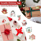 500 PCS Christmas Gift Tags Christmas Santa Claus Stickers Self Adhesive Vintage Christmas Tag Christmas Festival Holiday Decor（New）