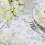 Birthday Confetti, Glitter Happy Birthday Table Decorations, 270 PCS Iridescent Party Decorations