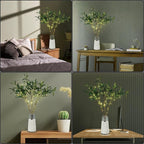Bexdir Lighted Olive Branches with Timer, Lighted Branches 33IN 99 LED, Artificial Light, Olive Night Light, Artificial Plant for Home Spring Christmas Party Wedding Decor-Battery Operated