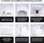 XAGLVV 24pcs White Gable Party Favor Boxes, 7 x 3.5 x 6.6 Inches, Kid Party Favors, Goodie Boxes for Kids Birthday, Wedding, Classroom Activity, Baby Shower, and More
