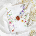 50 Pack Pre-Folded Vellum Jackets for 5x7 Invitations,AZAZA Pretty Translucent Invitation Sleeves,115GSM Vellum Jackets 5x7, Wedding Invitation Accessories,for Weddings Birthdays,Wildflowers