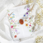 50 Pack Pre-Folded Vellum Jackets for 5x7 Invitations,AZAZA Pretty Translucent Invitation Sleeves,115GSM Vellum Jackets 5x7, Wedding Invitation Accessories,for Weddings Birthdays,Wildflowers
