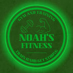 Custom Gym LED Sign – Personalized Color Changing Acrylic Wall Decor for Home Gym, Workout Room, or Man Cave (Gym, 20 INCHES)