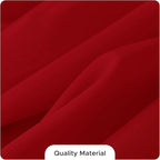Fitable 8 Pack Rectangle Tablecloths: Stain Resistant Wrinkle Free Table Clothes, Washable Reusable Polyester Table Covers for Wedding Christmas Party Birthday Banquet Reception(Red, 60x102 Inch)