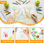 Umriox Drawing Pad for Kids, 6" x 9" Sketch Book, 2-Pack Sketch Pad (80 Sheets Each), 110gsm Acid-Free Drawing Paper, Glue-Bound Art Sketchbook for Kids' Classroom, Travel & School Art Supplies