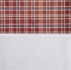 LeZakaa Christmas Red Wrapping Paper Roll, Buffalo Plaid Red for Christmas Winter Holiday Family Gathering, Grid Backing, 17 inches x 32.8 Feet, Mini Roll