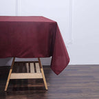 Efavormart 70" Premium Square Polyester Tablecloth for Wedding Kitchen Dining Events - Burgundy