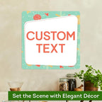 Custom Sign, Custom Street Sign, 11 Font Colors, 13 Font Styles, 4 Hole Options, 22 Sizes, 18x18 Inches, Rust Free DiBound, Fade Resistant, Made in USA by My Sign Center (Mid-Century Modern 2)