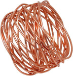 Handmade Round Mesh Napkin Rings Holder for Dinning Table Parties Everyday, Set of 12