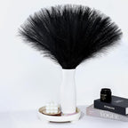 Black Pampas Grass Decor 30 Pcs 21.7 Inch Faux Pampas Grass Bulk Artificial Dried Flowers Small Vase Filler Pompas Grass.