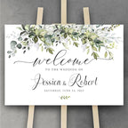 Generic Personalized Wedding Welcome Sign, Rustic, Modern, Plastic, 18x27 Inch, Wedding Decor, Indoor/Outdoor