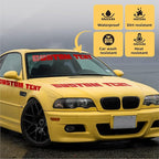 Custom Windshield Decal - Custom Decals for Cars, Truck, Window Lettering - UV Resistant Window Decals for Vehicles - Custom Car Decal Text Banner - Custom Windshield Sticker, Car Truck, SUV