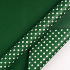 WRAPAHOLIC Reversible Wrapping Paper - Mini Roll - 17 Inch X 33 Feet - Dark Green and Polka Dot Design for Birthday, Holiday, Wedding, Baby Shower