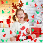 MARFOREVER Christmas Glitter Confetti, Tree Metallic Foil Confetti Party Scatter Red Green Xmas Stars Sequins Sprinkles Table for Winter Christmas Party Supplies Decorations