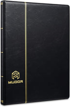 MUDOR Stamp Collecting Album, 7 Rows Pockets Stamp Book for Collectors, 10 Sheets Stamp Stockbook