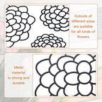 3 Pcs Modern Flower Frog Metal Flower Arrangement Holder Floral Grid Used for Vase Flower Arrangement Art Convenient Stem Holder for Flowers Flower Frog Organizer Metal Lid for Vase (Black)