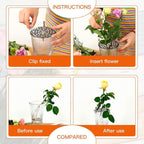 3 Pcs Modern Flower Frog Metal Flower Arrangement Holder Floral Grid Used for Vase Flower Arrangement Art Convenient Stem Holder for Flowers Flower Frog Organizer Metal Lid for Vase (Black)