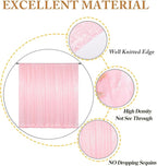 ShinyBeauty Sequin Backdrop 7ftx7ft Baby Pink | Sparkle Drapes for Photoshoots, Baby Showers, & Birthday Parties | Elegant & Durable Glitter Background