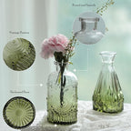 Bud Vases Set of 40 Pcs,Small Flower Vases for Centerpieces,Glass Bud Vase in Bulk,Vintage Bud Vase for Wedding Table Centerpieces Decoration, Home Table Party Decor, Christmas,Anniversary,Green