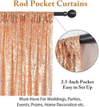 ShinyBeauty 4FT x 7FT Rose Gold Sequin Backdrop | Photo Booth Background | Wedding & Rust Backdrops | Sparkly Sequin Fabric | Perfect for Photography & Events | Durable & Elegant Curtains
