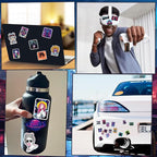 Qtl Cyberpunk Stickers - 75pcs Vaporwave Stickers for Laptop & Water Bottle - Waterproof
