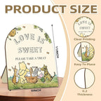 Classic Pooh Love is Sweet Please Take A Treat Sign, Winnie Decor Bridal Shower Sign, Love is Sweet Sign for Wedding Shower, Baby Shower Bridal Shower Decor Supplies 9 * 11IN