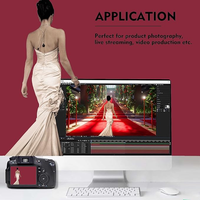 Wine Red Photography Backdrop for Photoshoot, Photo Backdrop Curtain, Perfect Wine Red Backdrops for Party Portrait Photoshoots Video Studio 6FTx9FT