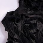 Black Halloween Table Runner 6 Pack Black Cheesecloth Table Runners 120 Inches Boho Gauze Fall Table Decorations for Halloween Wedding Bridal Baby Shower Party Decor