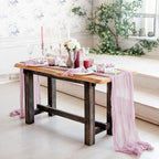 Light Pink Cheesecloth Table Runner Set of 2, 12 ft Cotton Gauze Runner Rustic Table Decorations, Cheese Cloth Fabric Bulk for Party Decor, Bohemian Table Runner Extra Long Boho Cheese Cloth (142 in)