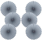Gray Party Decorations,Wedding Decorations for Party Events Accessories,Anniversary Decorations,Birthday Decorations for Men,16in Hanging Paper Fans 30 Color DIY Set(Gray)