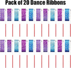 AITIME Ribbon Wands Party Favors for Kids, 20 Pack Rhythmic Gymnastics Ribbon, Girl Birthday ,Outdoor Party Games Supplies, Dance Streamers, Stars Ribbon Dancer