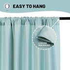 MYSKY HOME Light Green Backdrop Curtains for Parties, Weddings, Stage & Photography - 5ft x 10ft, 2 Panels