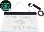ADVPRO Personalized Your Name Custom Home Bar Beer Established Year Dual Color LED Neon Sign White & Green 24 x 16 Inches st6s64-p1-tm-wg