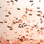 Sumind 200 Grams Gold Silver Large Metallic Confetti Rose Glitter Throwable Table Scatter Foil Confetti for Wedding Birthday Party Baby Shower Graduation Christmas Celebrations(Rose Gold)