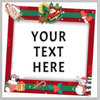 100-1000pcs Custom Stickers Merry Christmas Stickers Personalized Labels Adhesive Xmas Decorative Envelope Seals Stickers for Cards Gift Boxes(VSquare-10)