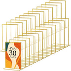 Hoteam 30 Pack 4 x 6 Clear Acrylic Sign Holder with Gold Borders, Gold Picture Frame, Double Sided Wedding Table Number, Acrylic Menu Stands for Wedding Table, Restaurant Sign, Photos