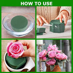 CCINEE Round Floral Foam,Wet Florist Foam Block Flower Arrangement Supplies for Craft Project,Pack of 20