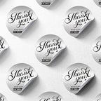 Custom Logo Stickers for Business, Personalised Logo Labels - Any Shape, Waterproof, Glossy (Silver Matte)