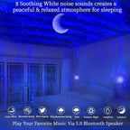 Aurora Northern Lights Projector: 60+ Light Effects White Noise Stars Sky Moon Lights for Bedroom Bluetooth Remote Timer Multi Colors, Mood Lighting Room & Classroom Decor