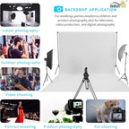 ISSUNTEX 10X12 ft Background Muslin Backdrop, Photo Studio, Collapsible High Density Screen for Video Photography and Television-White